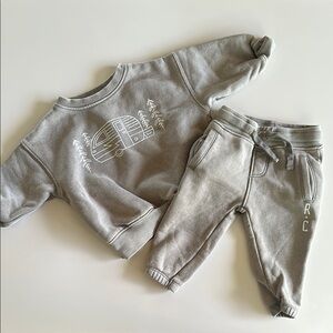 Rylee + Cru Relaxed Sweatshirt and Jogger Set In Camper